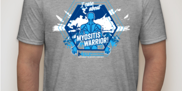 I Care About A myositis warrior t-shirts