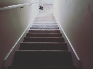 These are the stairs from the condo that my family and I stayed at last week for vacation at the beach.