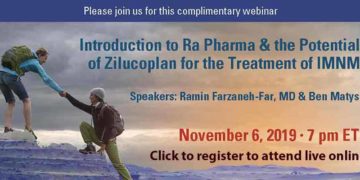 Register to attend Introduction to Ra Pharma & the Potential of Zilucoplan for the Treatment of IMNM